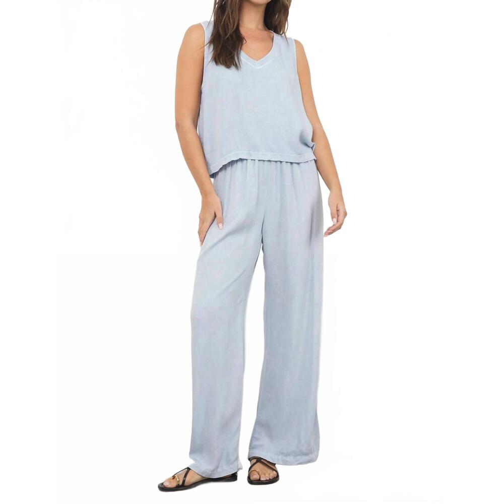 NEW LAMADE kalani breezy wide-leg pant in washed indigo